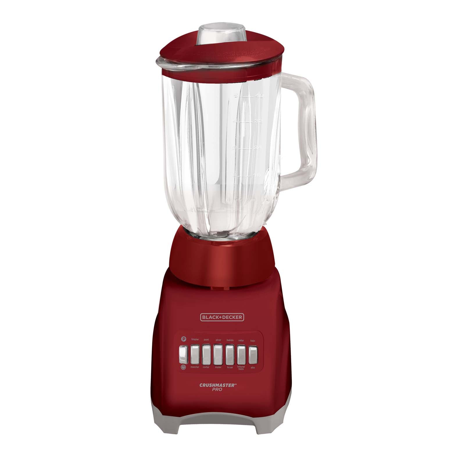 Licuadora Black Decker Vaso de Vidrio 1.25 Litros BL1000 ROJO