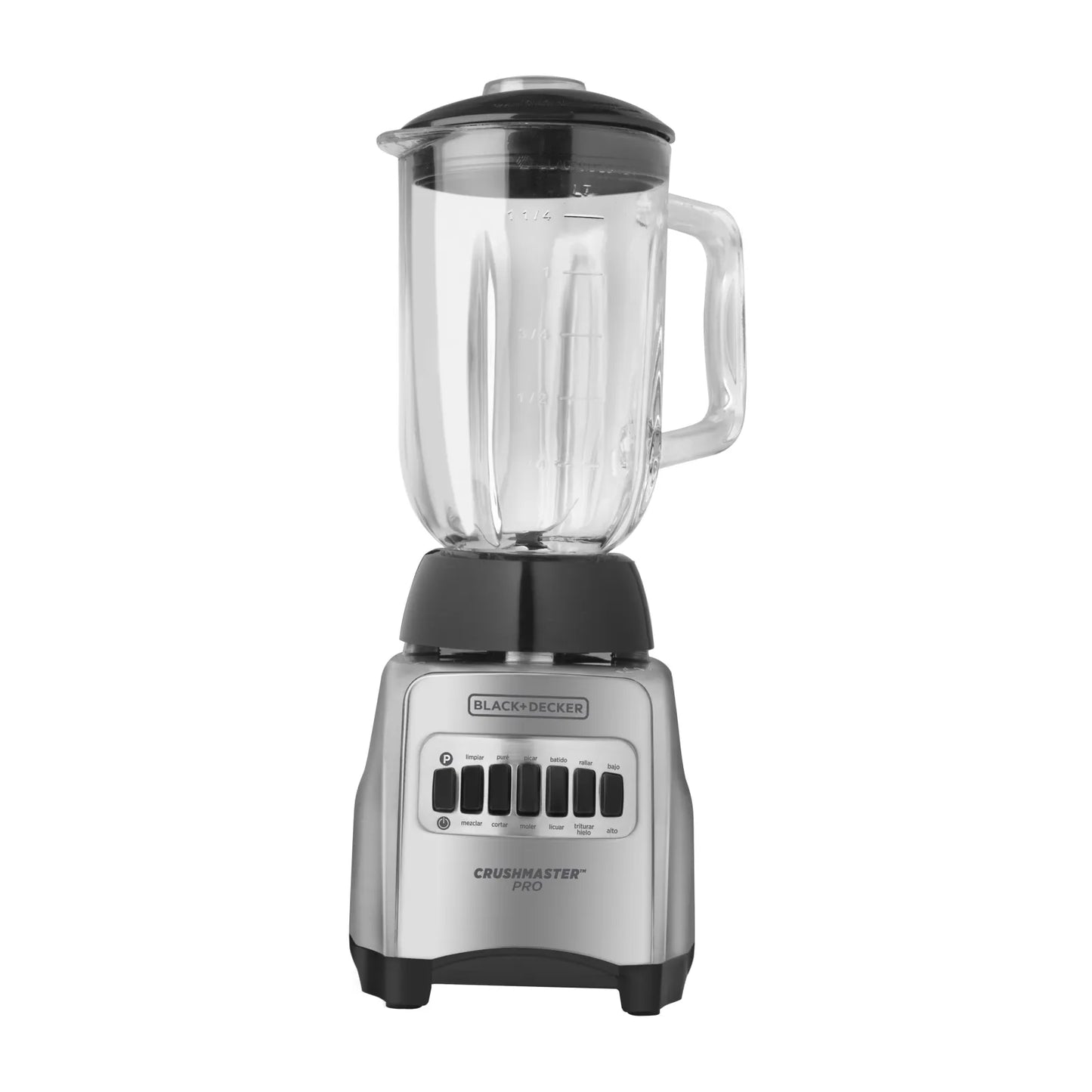 Licuadora Black+Decker Vaso de Vidrio 1.25 Litros Gris BL1000MG