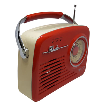 Bocina Bluetooth Select Sound Radio Vintage BT-1010 ROJO