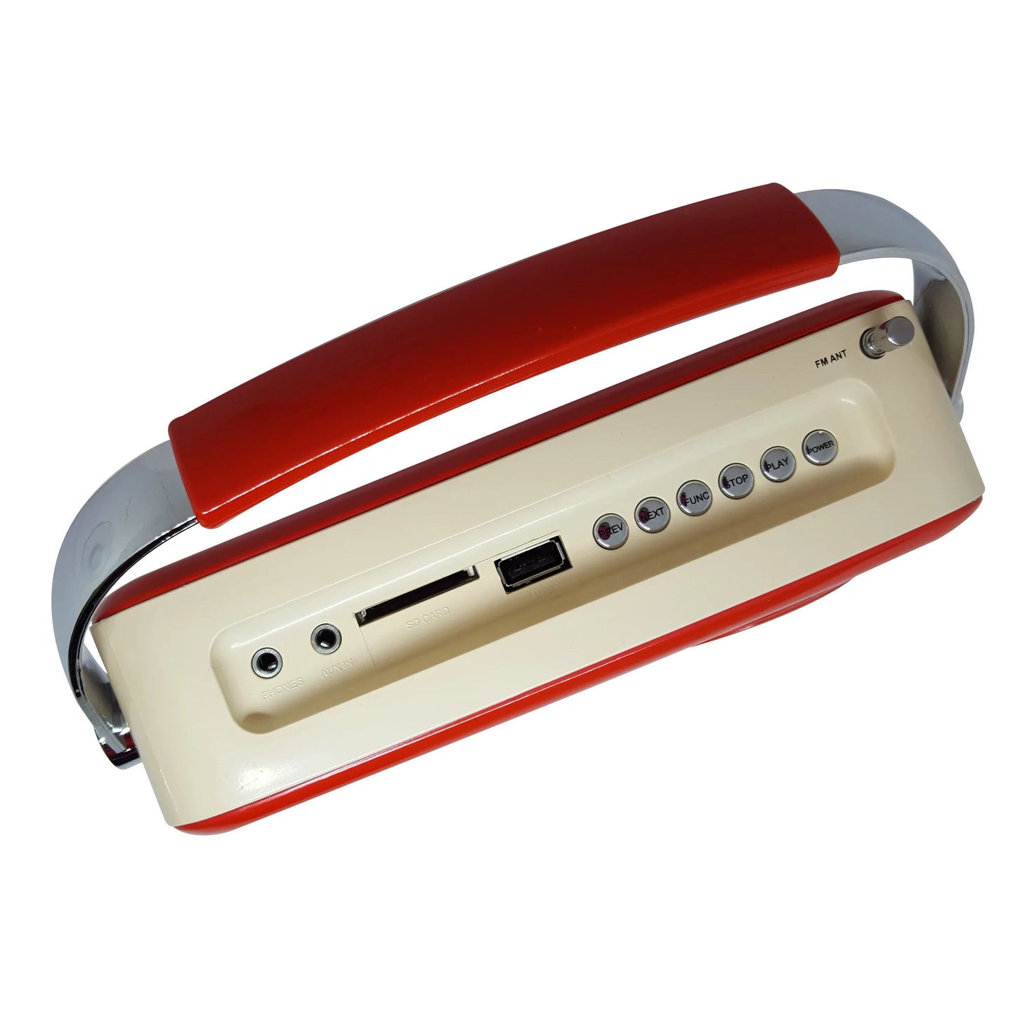 Bocina Bluetooth Select Sound Radio Vintage BT-1010 ROJO