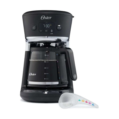 Cafetera Programable Oster con Sistema de Medición 12 Tazas Negra BVSTRF100