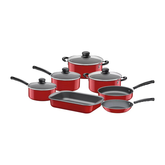 Batería de Cocina Tramontina 7 Piezas Roja 20699-743