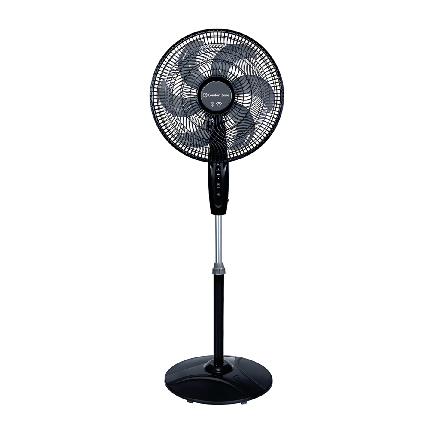 Ventilador de Pedestal Comfort Zone 16 Pulgadas WiFi Negro CZST160SBS-EU