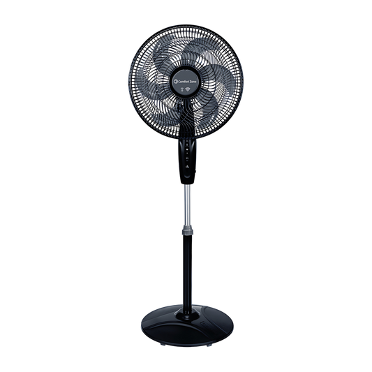 Ventilador de Pedestal Comfort Zone 16 Pulgadas WiFi Negro CZST160SBS-EU