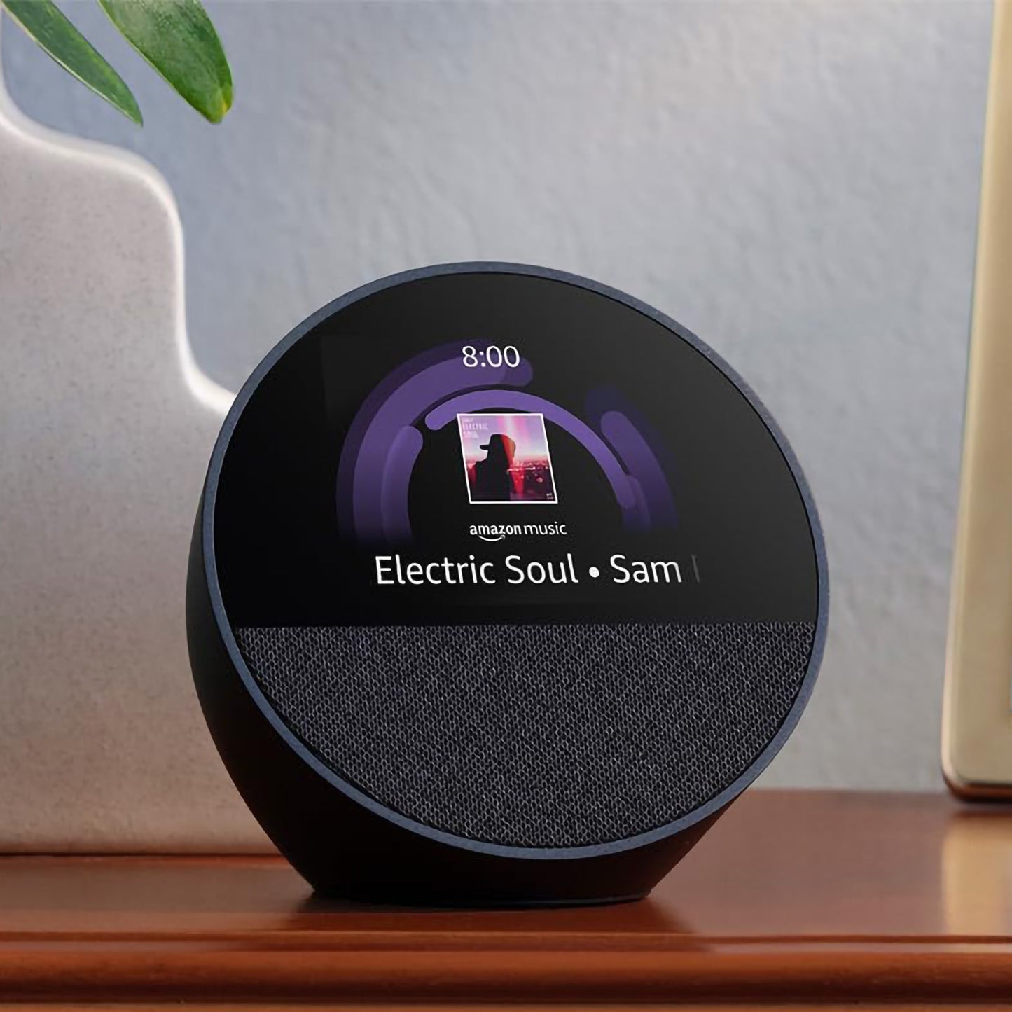 Bocina Inteligente Alexa Echo Spot Modelo 2024 Negro