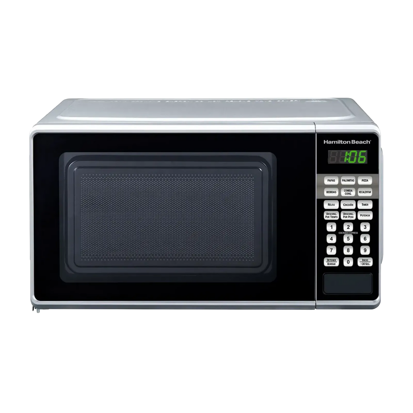 Horno de Microondas Hamilton Beach 0.7 Pies Cúbicos Gris HB-P70T20AP