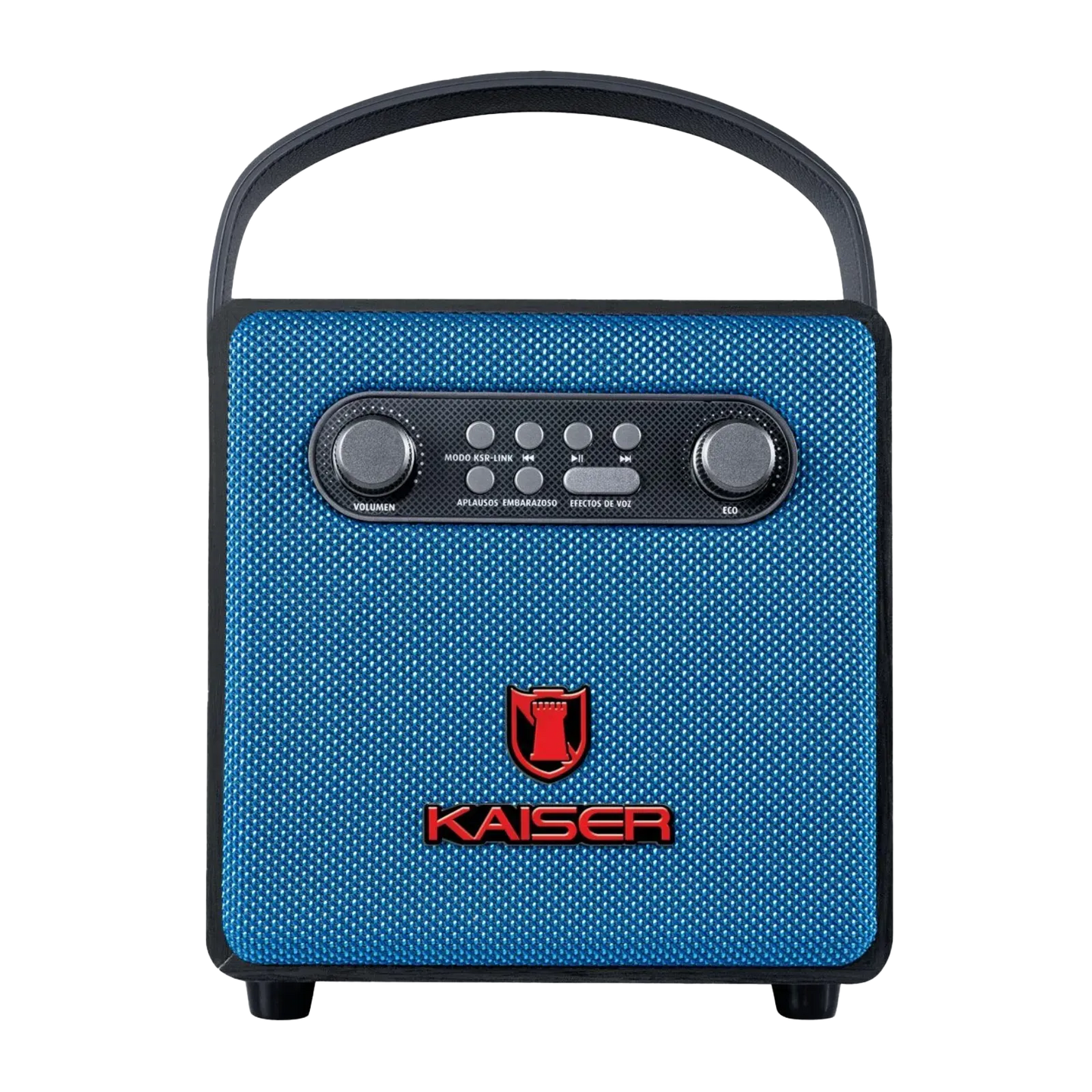 Mini Karaoke Kaiser 4 Pulgadas con Micrófono Azul KAS-1517