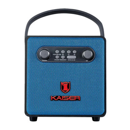 Mini Karaoke Kaiser 4 Pulgadas con Micrófono Azul KAS-1517