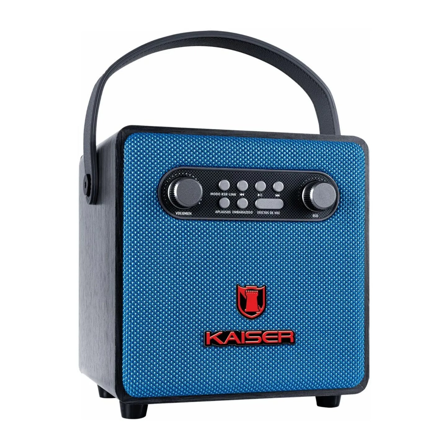 Mini Karaoke Kaiser 4 Pulgadas con Micrófono Azul KAS-1517