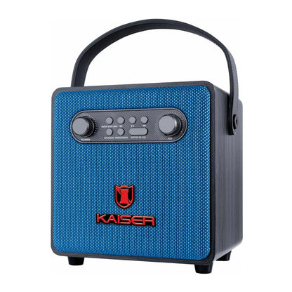 Mini Karaoke Kaiser 4 Pulgadas con Micrófono Azul KAS-1517