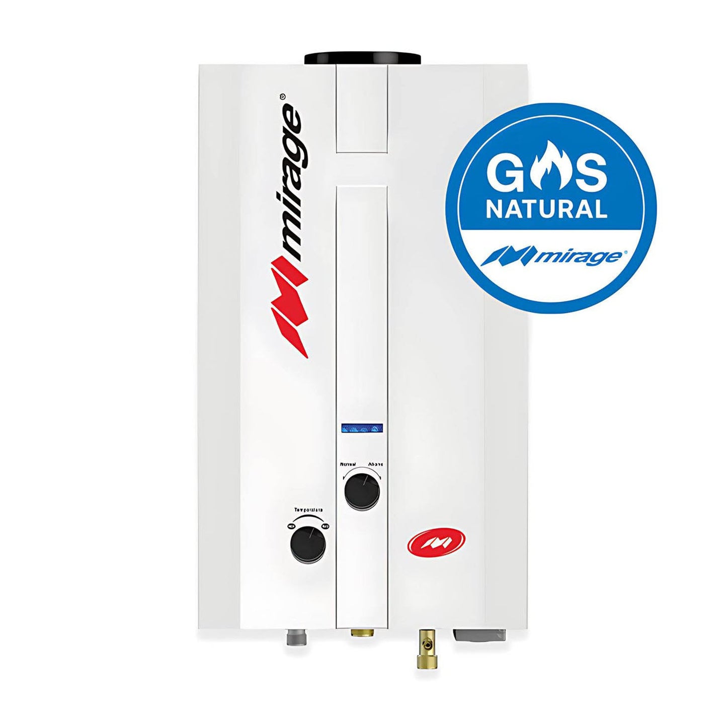 Boiler Calentador de Agua Mirage 1 Servicio Gas Natural 6 Litros MBF06EF