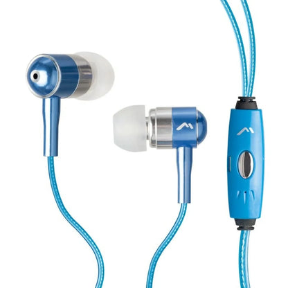 Audífonos Mitzu con Cable Led Audiorítmico Azul MH-2092BL