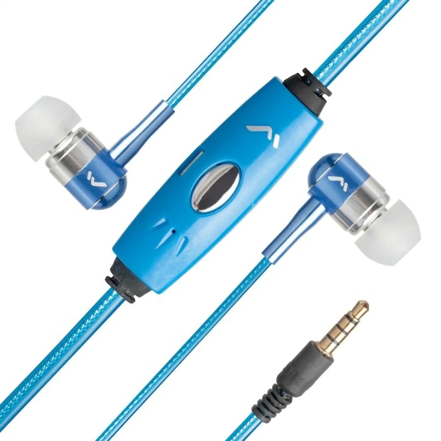 Audífonos Mitzu con Cable Led Audiorítmico Azul MH-2092BL