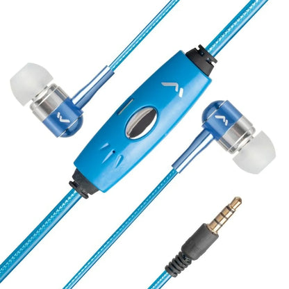 Audífonos Mitzu con Cable Led Audiorítmico Azul MH-2092BL