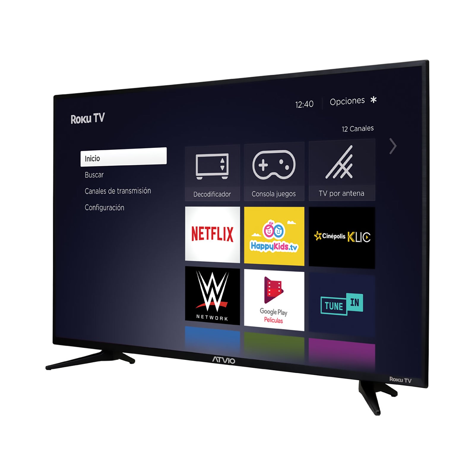 Pantalla Smart TV JVC LED de 40 pulgadas Full HD SI40FR con Roku TV