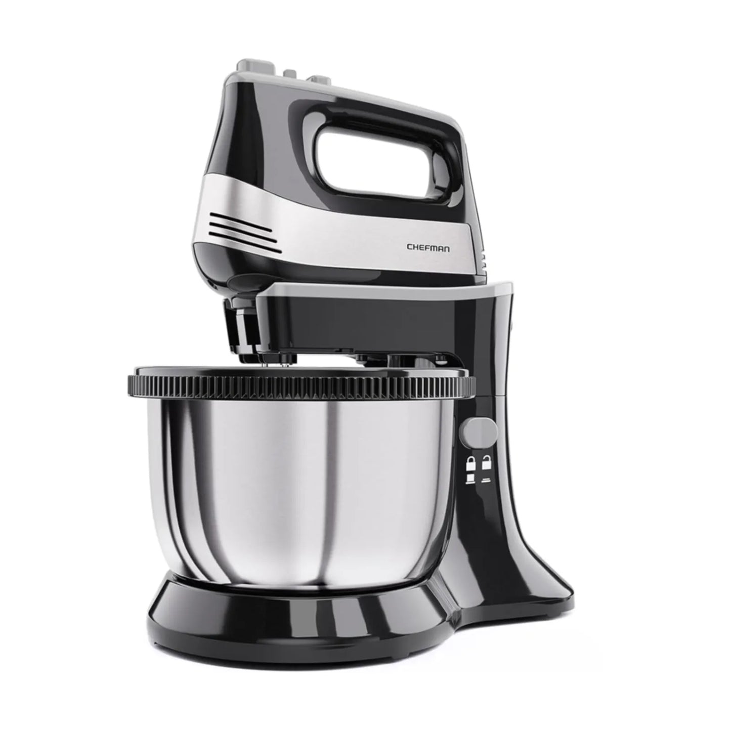 Batidora de Mano con Pedestal Chefman 3.4 Litros Negra RJ17-BK-MX