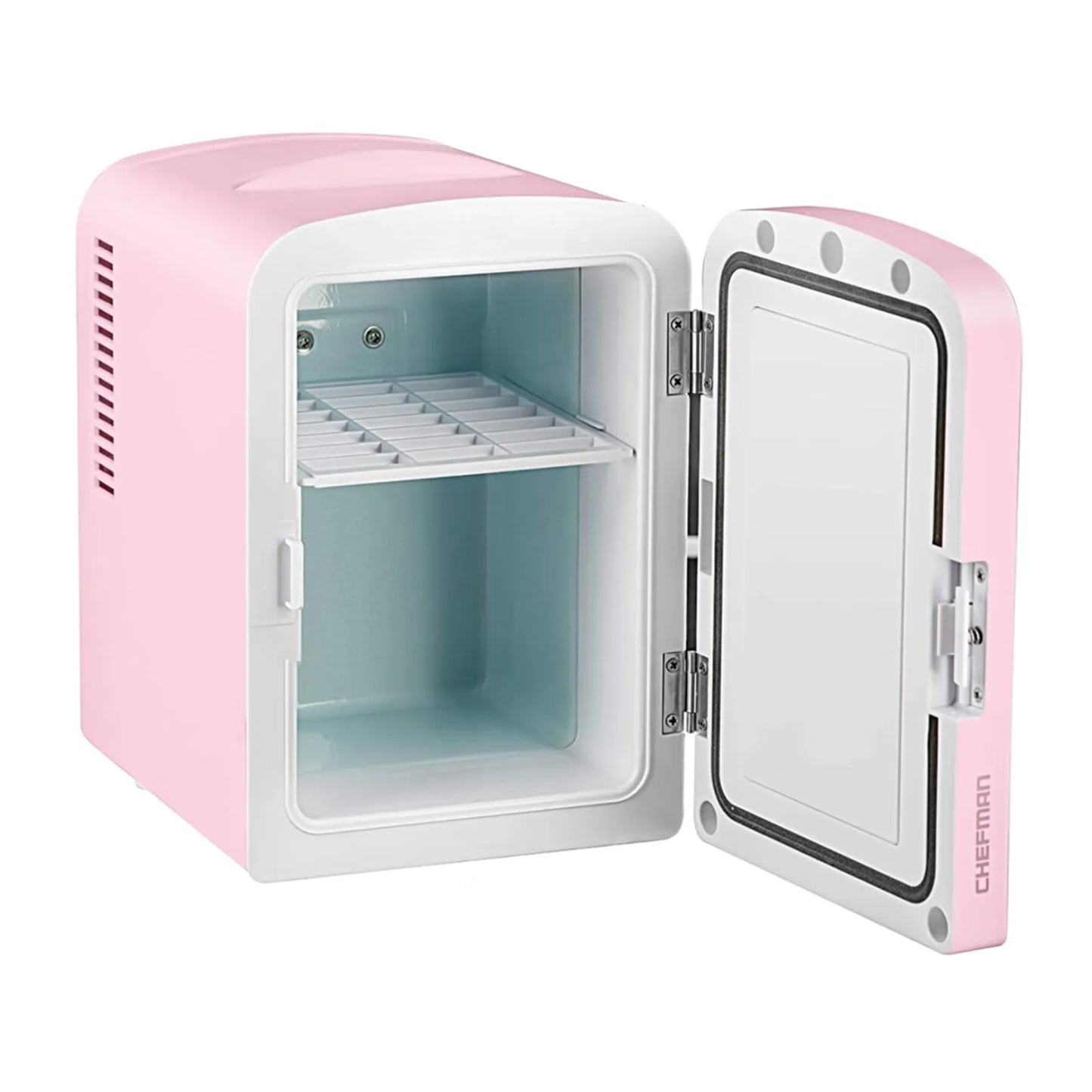 Mini Refrigerador Chefman 4 Litros con Espejo Rosa RJ48-M