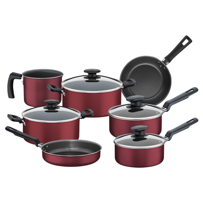 Batería de Cocina Tramontina Loreto 7 Piezas Rojo 20399-783