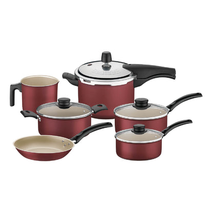 Batería de Cocina Tramontina Turim 6 Piezas Rojo 20297-706