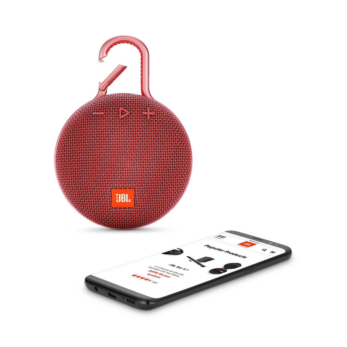 Bocina Bluetooth Portatil JBL CLIP3REDAM