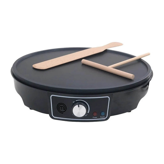 Crepera Eléctrica Masterchef Nonstick + Premium Negro MK-CM-V2