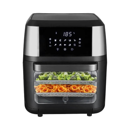 Horno Freidora de Aire MasterChef Premium 12 Litros Negro MK-AFO-12SS