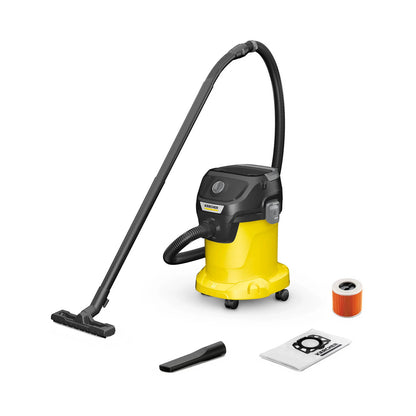 Aspiradora Karcher depósito de plástico de 17 l, cable de 4 m, filtro de cartucho de una pieza KWD-3