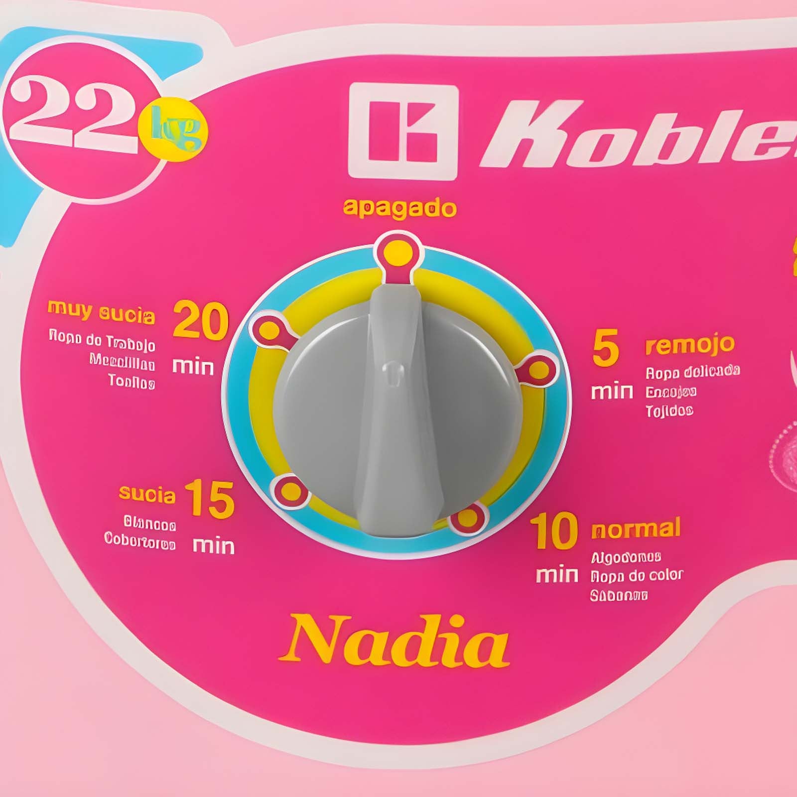 Lavadora de Polea Nadia 22 Kilos Koblenz LRK 2211A MegaAudio