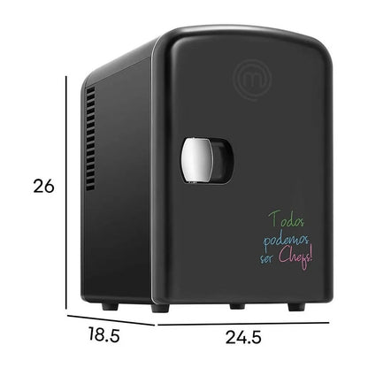 Mini Refrigerador Masterchef 4 Litros Negro Draw-Erase MK-F-4DE